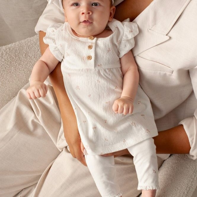 DELICATE FLOWER - Organic Cotton Single Jersey Leggings