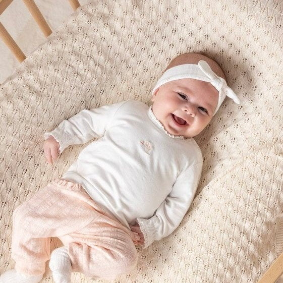 DELICATE FLOWER - Organic Cotton Crinkle Jersey Headband