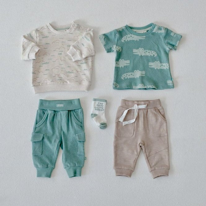 YOU CROC MY WORLD - Organic Cotton French Terry Pants