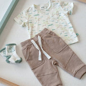 YOU CROC MY WORLD - Organic Cotton French Terry Slub Pants