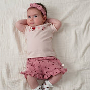 LADYBUG - Organic Cotton Rib Ajour Shorts