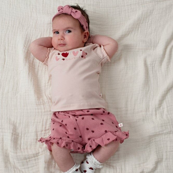 LADYBUG - Organic Cotton Rib Ajour Shorts