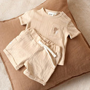 Sssiesta	- Organic Cotton Herringbone Knit Cargo Shorts