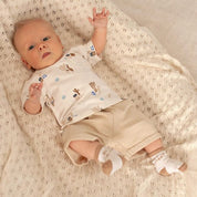 Sssiesta	- Organic Cotton Herringbone Knit Cargo Shorts