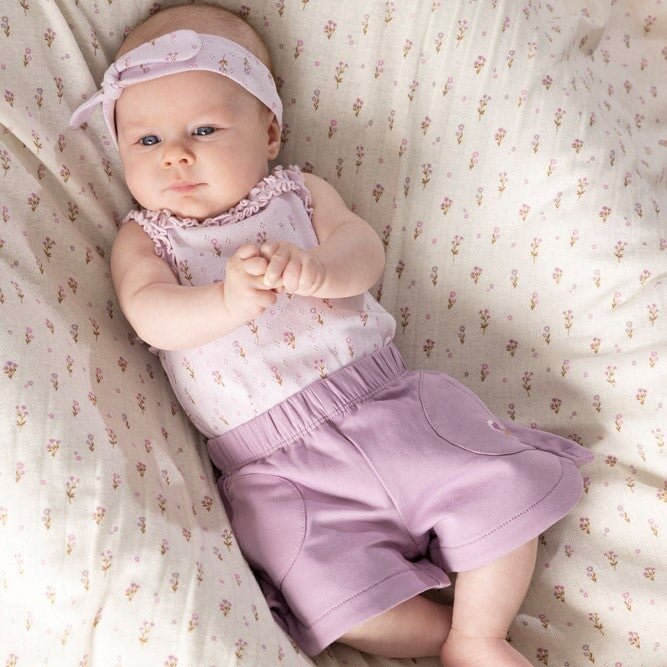 FLOWER RANCH - Pointelle Rib Ruffle Body