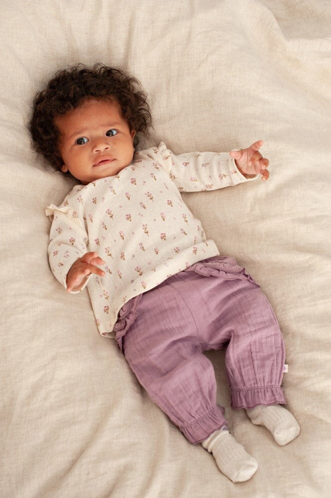 FLOWER RANCH - Pointelle Rib Flower Socks