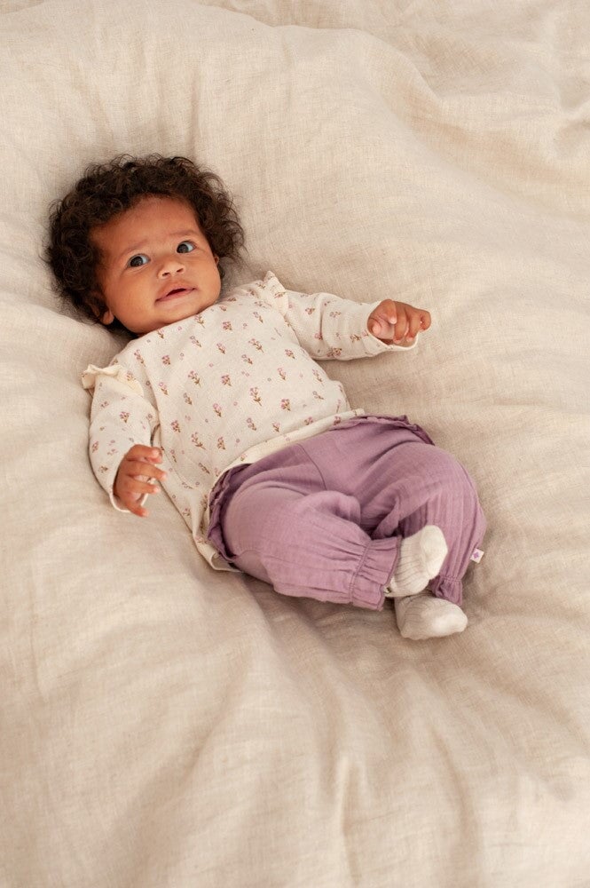 FLOWER RANCH - Pointelle Rib Flower Socks