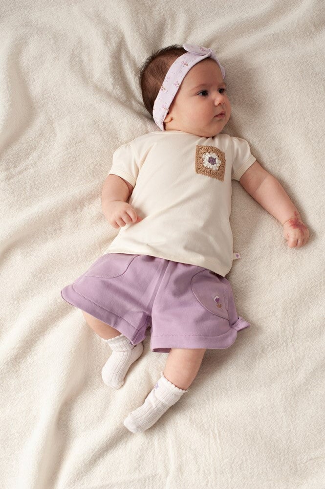 FLOWER RANCH - Pointelle Rib Flower Socks