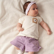 FLOWER RANCH - Single Jersey Crochet Pocket Top