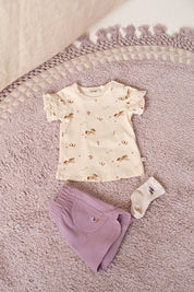 FLOWER RANCH - Pointelle Rib Flower Socks