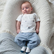 SEASIDE HAPPINESS  - Organic Cotton Chambray Fashion Pants