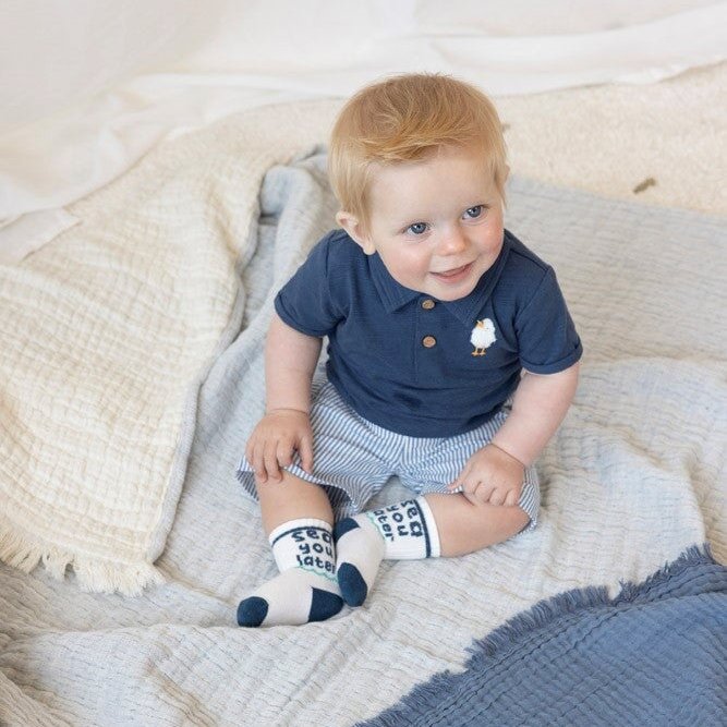 SEASIDE HAPPINESS - Organic Cotton Striped Socks