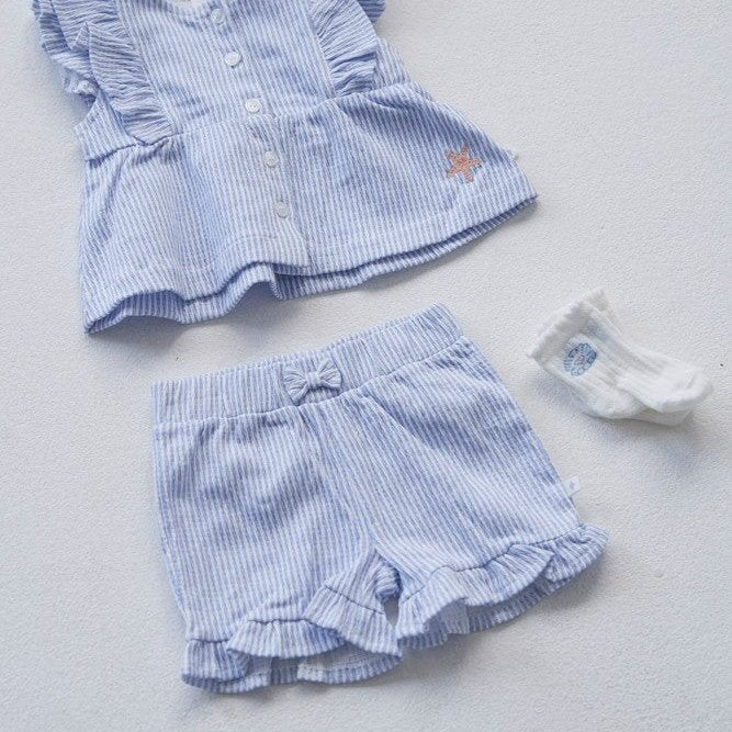 SEA LA VIE - Organic Cotton Crinkle Jersey Fashion Shorts