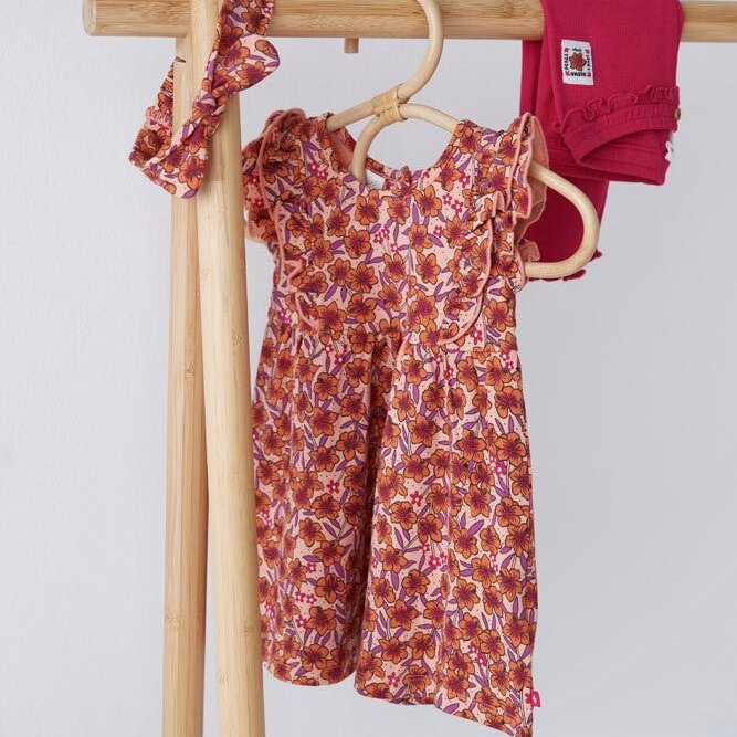 LOVE PEACE ALOHA - Modal Blend Floral Dress