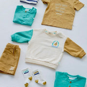LAZY DAYS - Organic Cotton French Terry Fashion Sweat Top