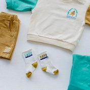 LAZY DAYS - Organic Cotton Rib Knit Socks