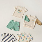 LAZY DAYS - Organic Cotton Slub Graphic Fashion Top