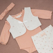 LITTLE ROSEBUD	- Allover Print Sleeveless Vest