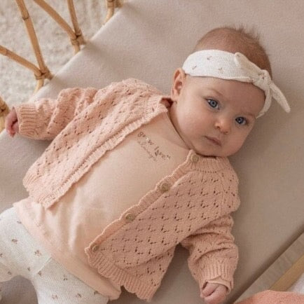 LITTLE ROSEBUD - Sweet Allover Print Rib Knit Headband