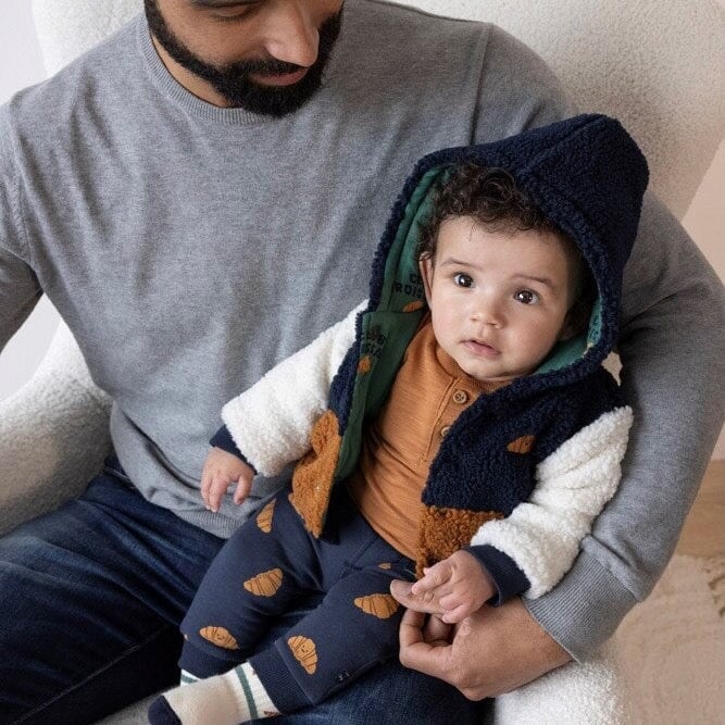 CLUB CROISSANT - Slub Yarn French Terry Henley Top