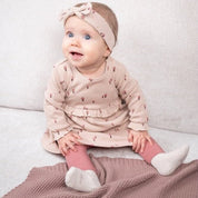 GROW YOUR OWN WAY - 2x2 Rib Knit Allover Print Dress