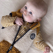 KEEP ROLLING - 2x2 Rib Jersey Henley Collar Top