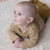 KEEP ROLLING - 2x2 Rib Jersey Henley Collar Top