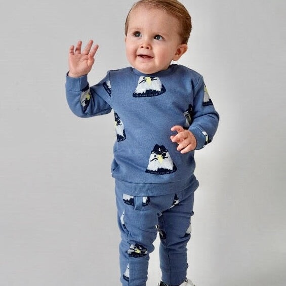 COASTAL COOL - Organic Cotton French Terry Fashion Pants