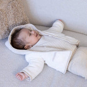 DEAR AUTUMN - Reversible Frottee Knit & Teddy Jacket with Hood