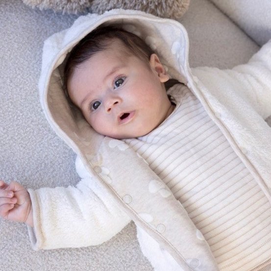 DEAR AUTUMN - Reversible Frottee Knit & Teddy Jacket with Hood