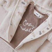 SLEEPY SHEEPY - "cozy cuddles" Peached Inside Jersey Fashion Top