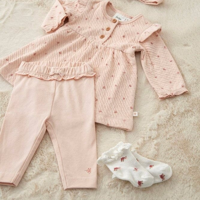 MORNING SUN - Peached Inside Soft Jersey Baby Leggings