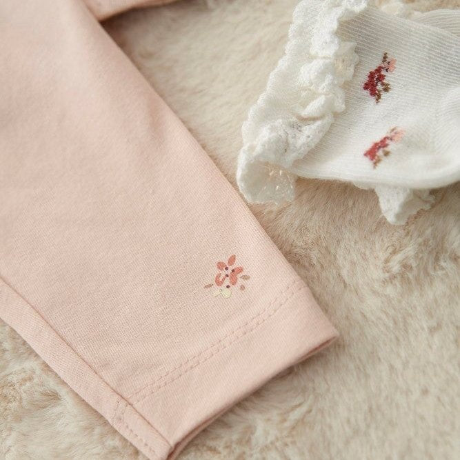 MORNING SUN - Peached Inside Soft Jersey Baby Leggings