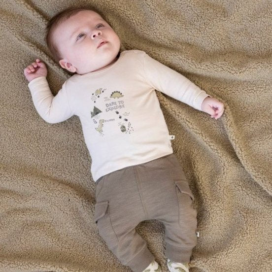 ROARSOME - Organic Cotton Slub French Terry Cargo Pants