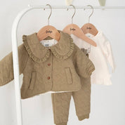 FIELDS OF GREEN - Stepped Double Fabric Fashion Pants