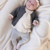 FIELDS OF GREEN - Organic Cotton Rib Ajour Knit Leggings