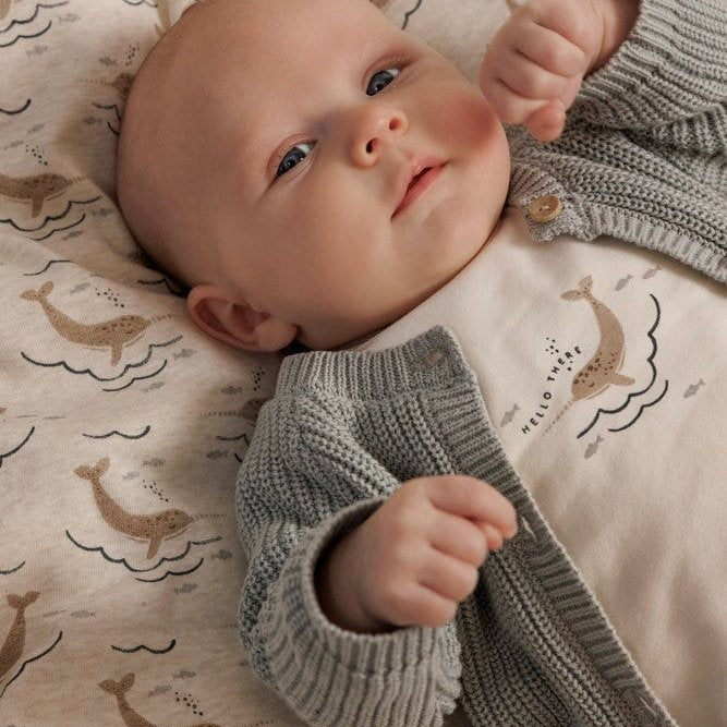 NARWAL - 100% Organic Cotton Classic Cardigan Sweater