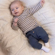 NARWAL - "Protect our Oceans" 5x2  Drop Needle Rib Stripe Top