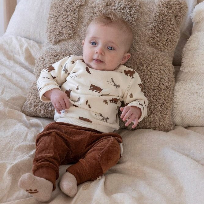 WILD WORLD - French Terry Signature Print Sweat Top