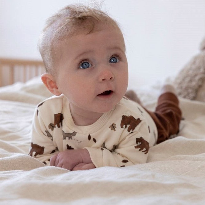 WILD WORLD - French Terry Signature Print Sweat Top