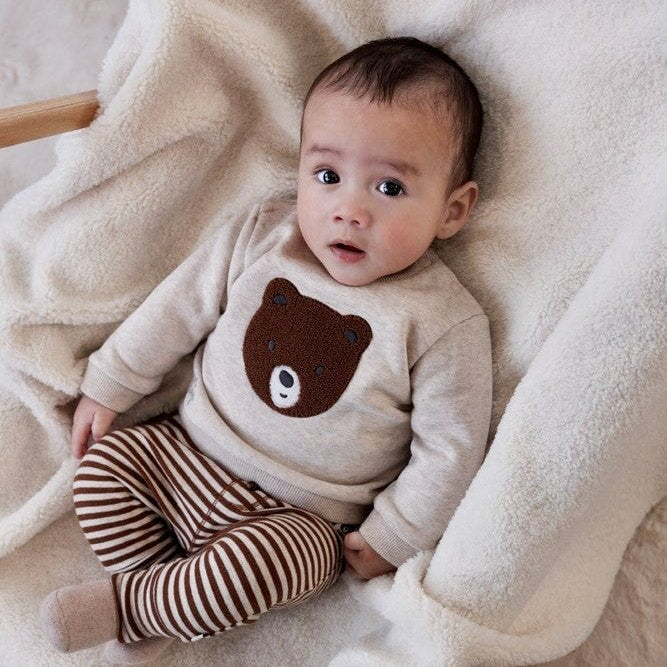 WILD WORLD - Slub Yarn Stripe Fashion Pants