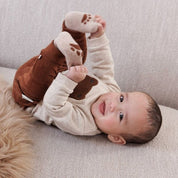 WILD WORLD - French Terry Fuzzy Bear Sweat Top