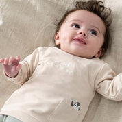 PENGUIN CUDDLES — Organic Cotton French Terry Fashion Sweat Top