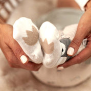 PENGUIN CUDDLES — Organic Cotton Penguin Face Baby Socks