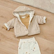 OVER THE MOON FOR YOU -Reversible Quilted Hooded Jacket