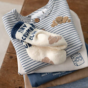 BREAKFAST BUDDY - -Organic Cotton Tiny Crumbs Club Socks