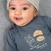 BREAKFAST BUDDY - Organic Cotton Milk &amp; Coffee Graphic Long Sleeve Top