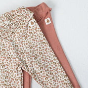 FALL IN LOVE — Organic Cotton Pointelle Ruffled Leggings