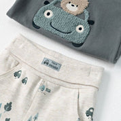 BEEP BEEP — Organic Cotton French Terry Printed Fashion Pants
