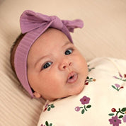 AFTERNOON TEA	— Organic Cotton Fancy Rib Bow Headband